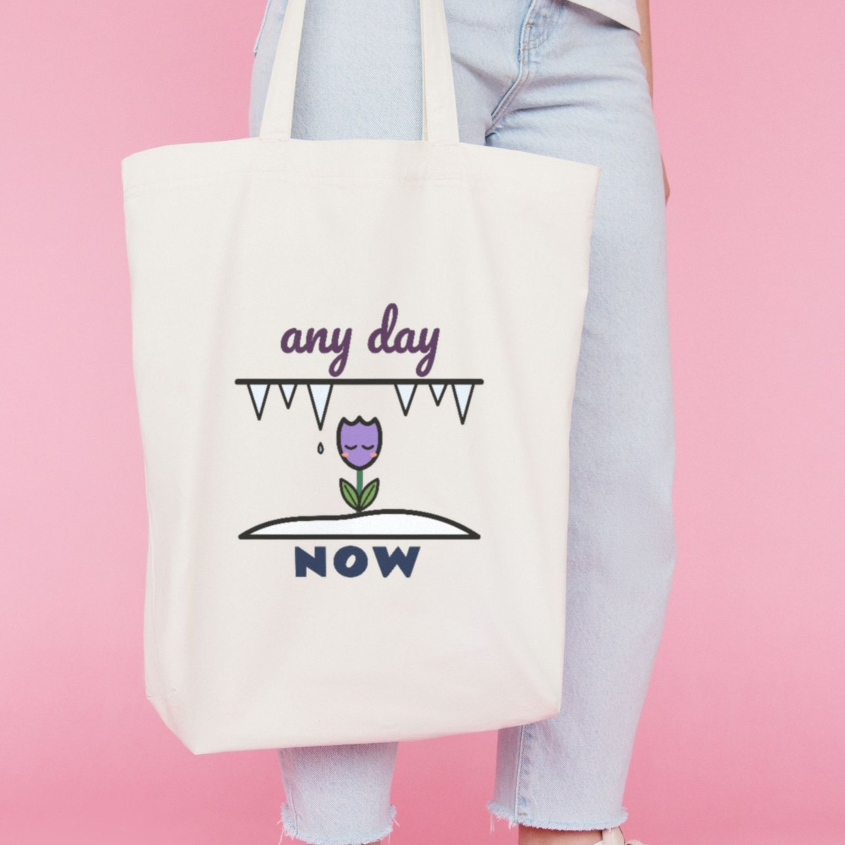 Any Day Now Tote Bag in natural