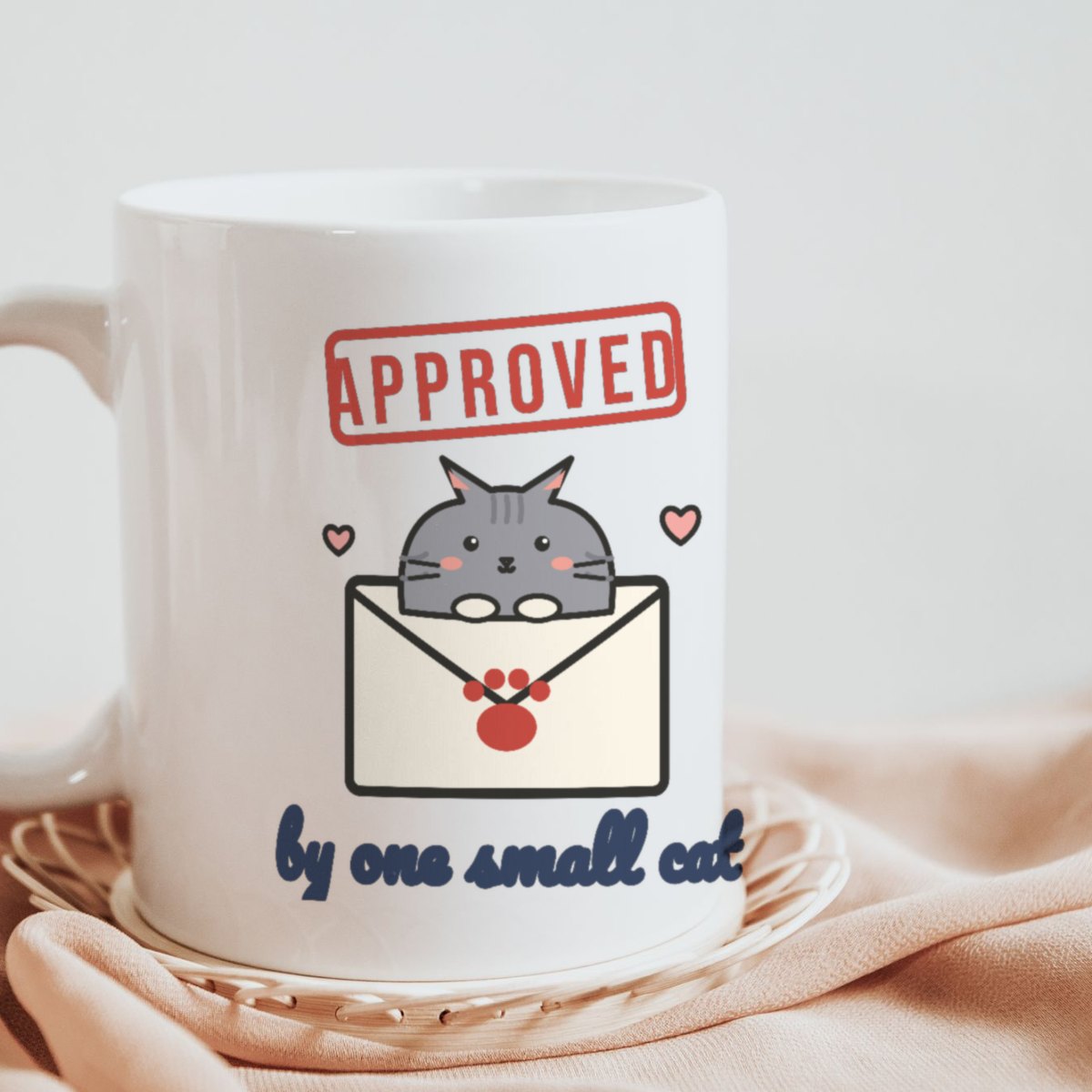 Approved by One Small Cat Mug, photo 3