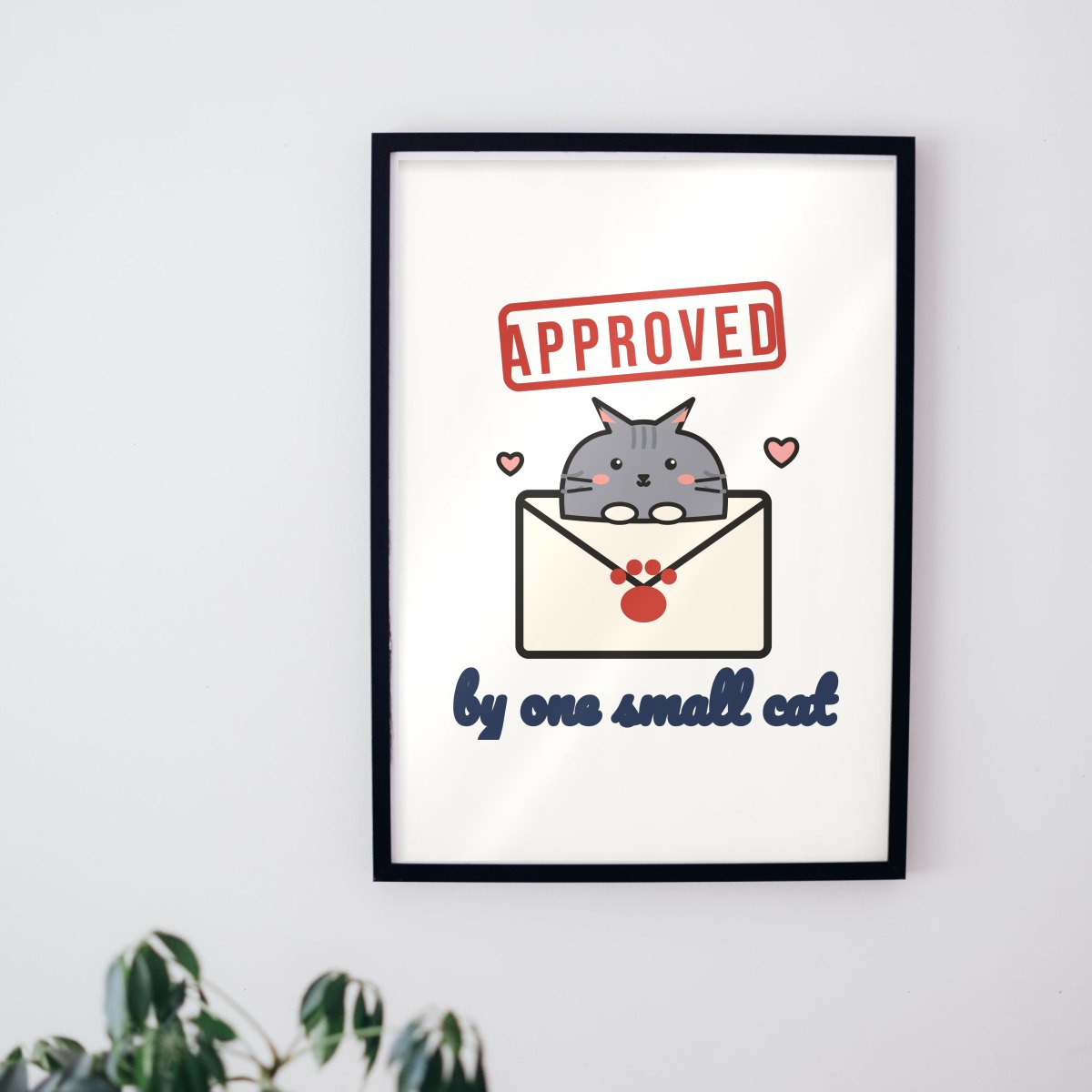 Approved by One Small Cat Art Print, photo 2