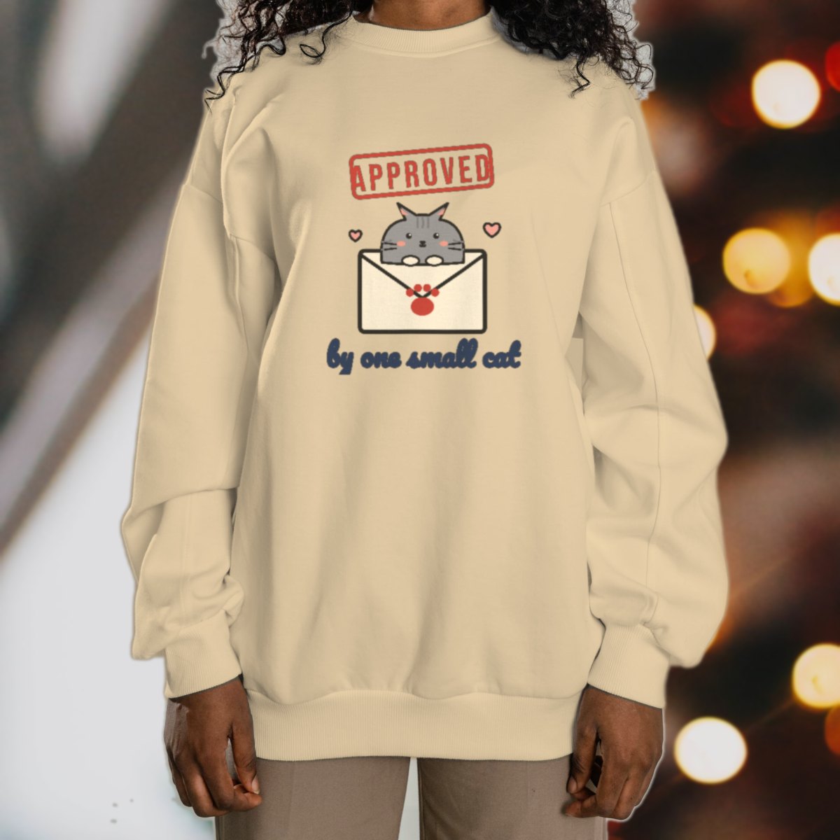 Approved by One Small Cat Sweatshirt, photo 2