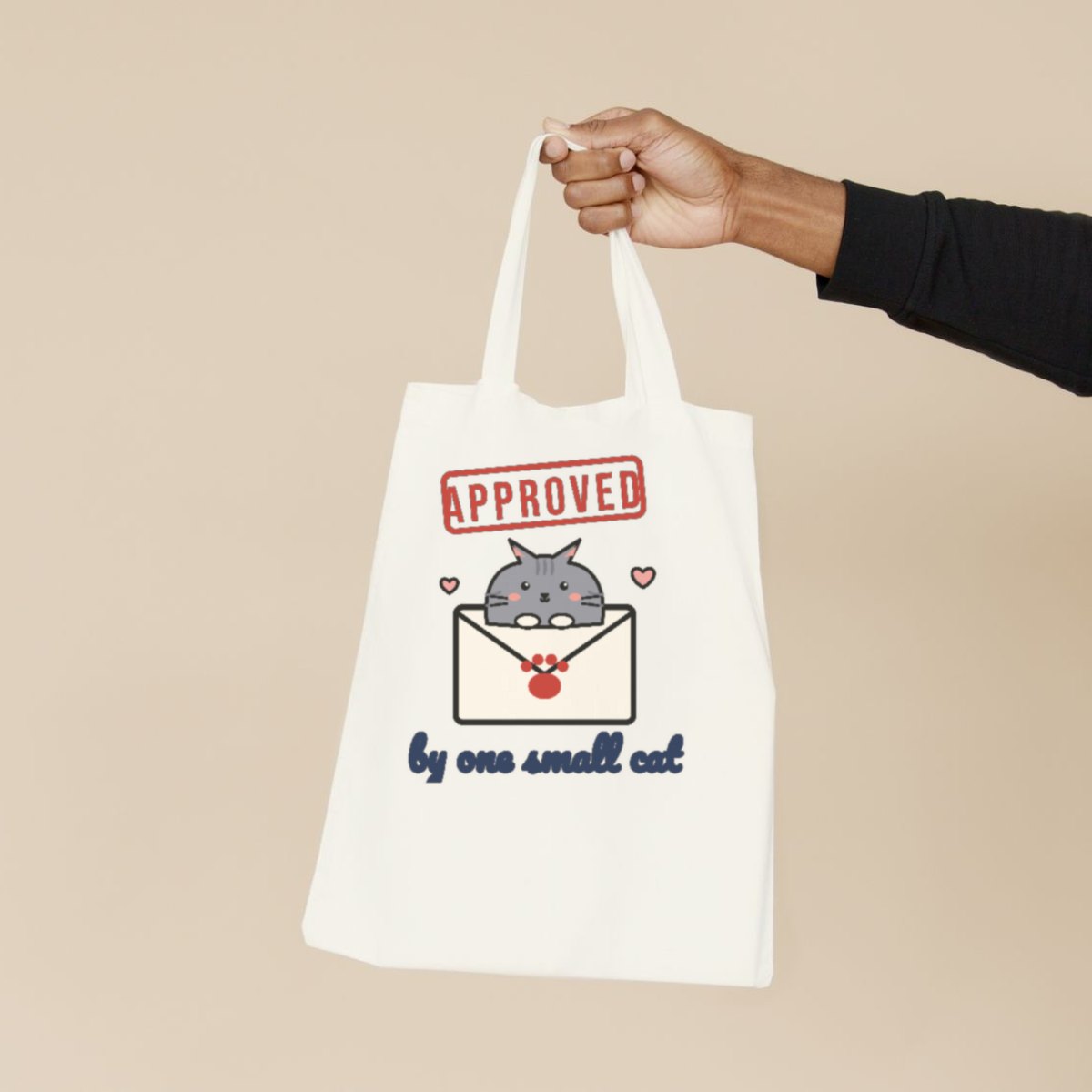 Approved by One Small Cat Tote Bag, photo 2