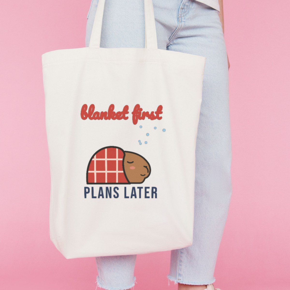Blanket First, Plans Later Tote Bag, photo 3
