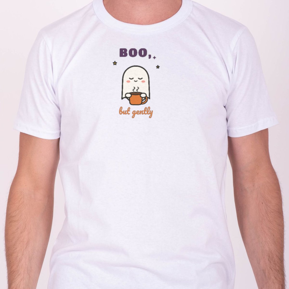 Boo, but Gently Tee in white