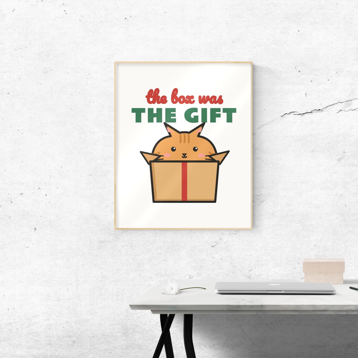The Box Was the Gift Art Print, photo 3