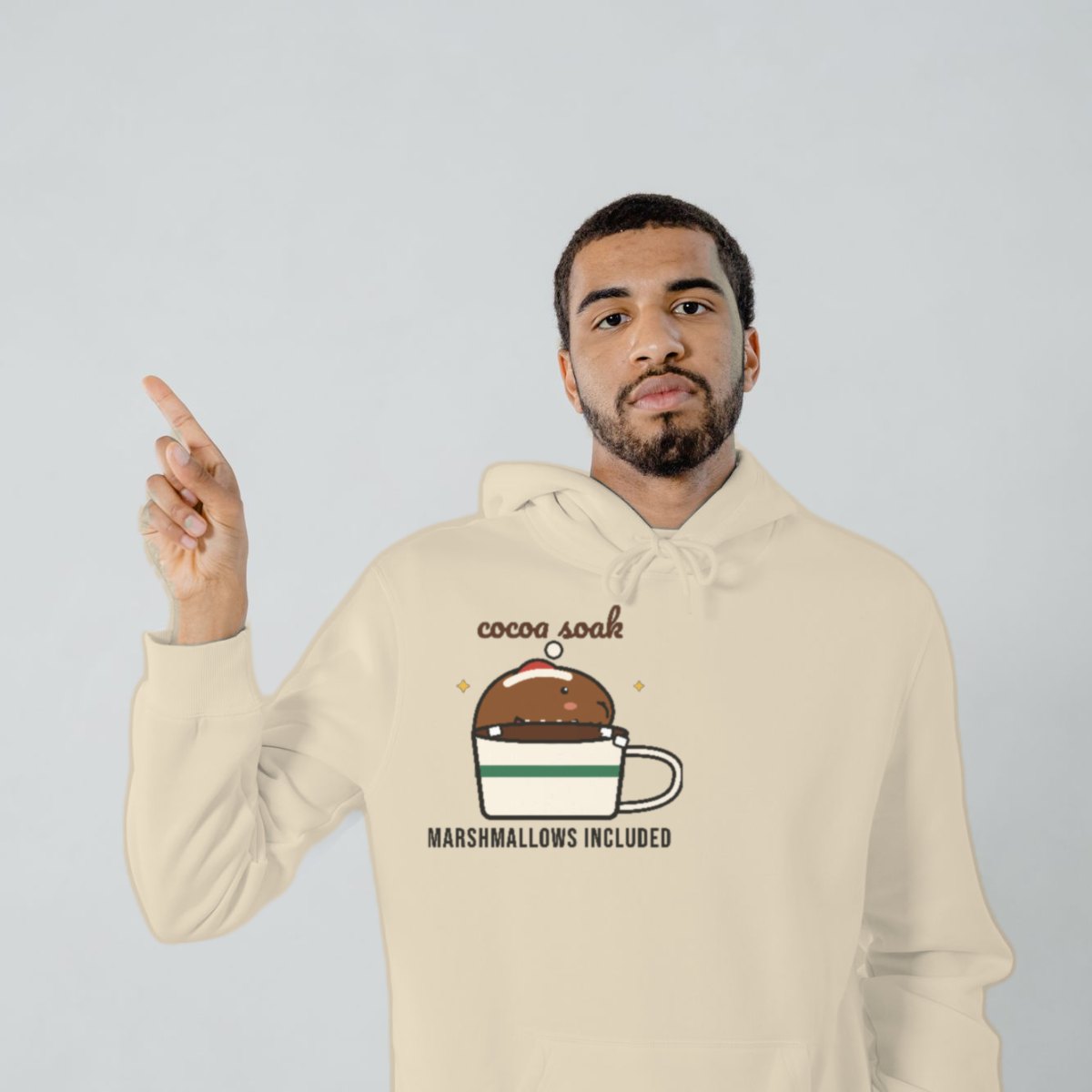Cocoa Soak Hoodie in sand