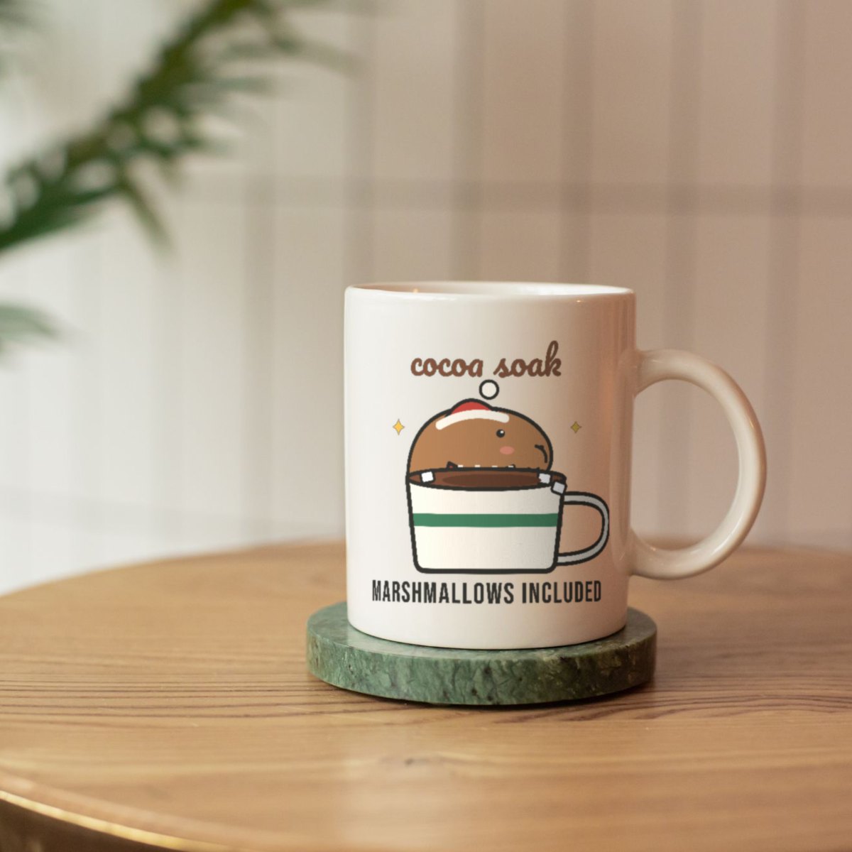 Cocoa Soak Mug in white