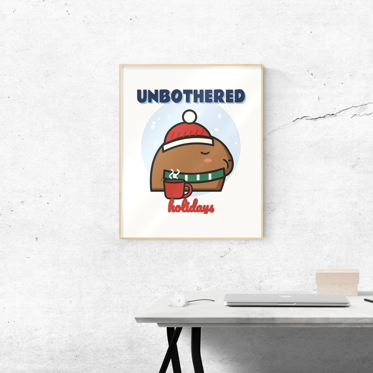 Unbothered Holidays Art Print, photo 3