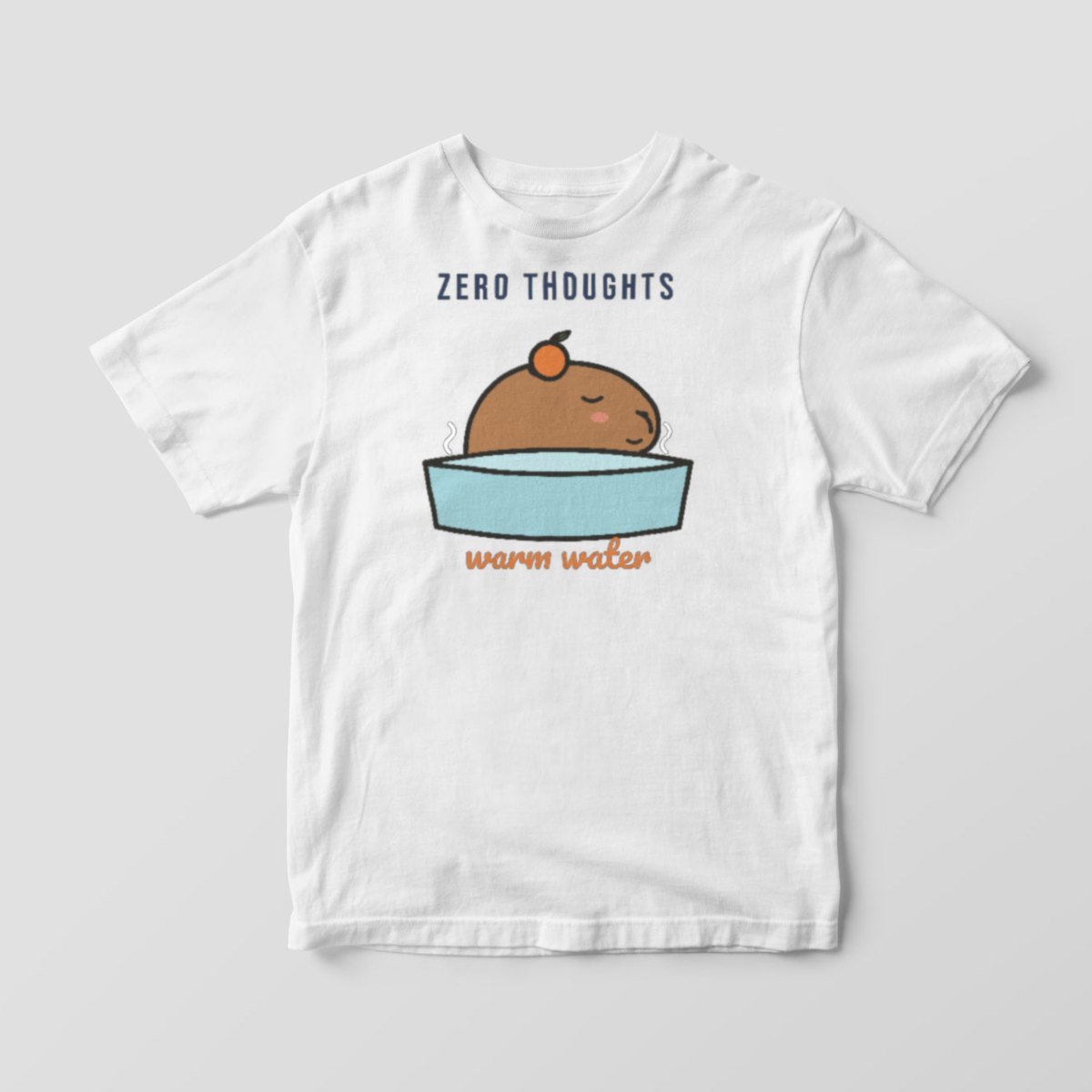 Zero Thoughts, Warm Water Tee in white