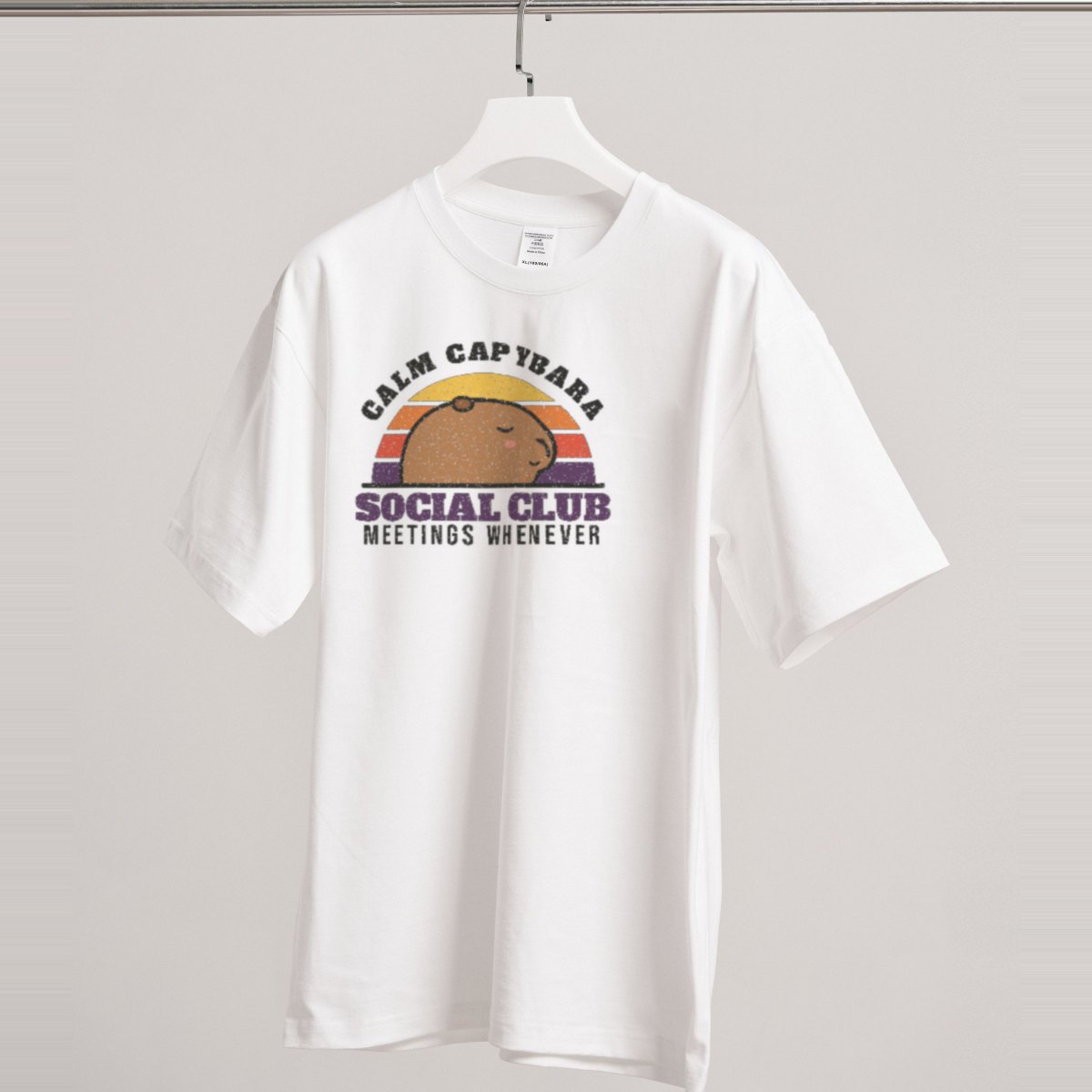 Calm Capybara Social Club Tee, photo 3