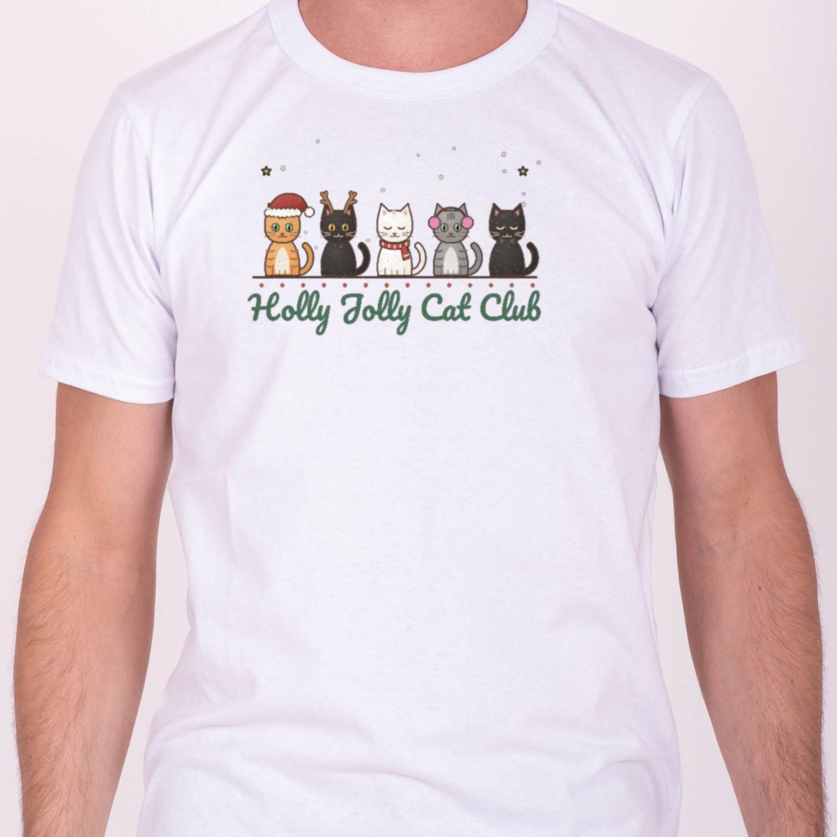 Holly Jolly Cat Club Tee, photo 2