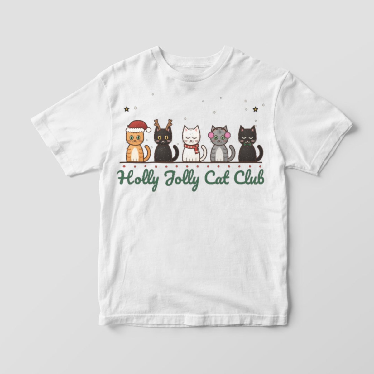 Holly Jolly Cat Club Tee, photo 3