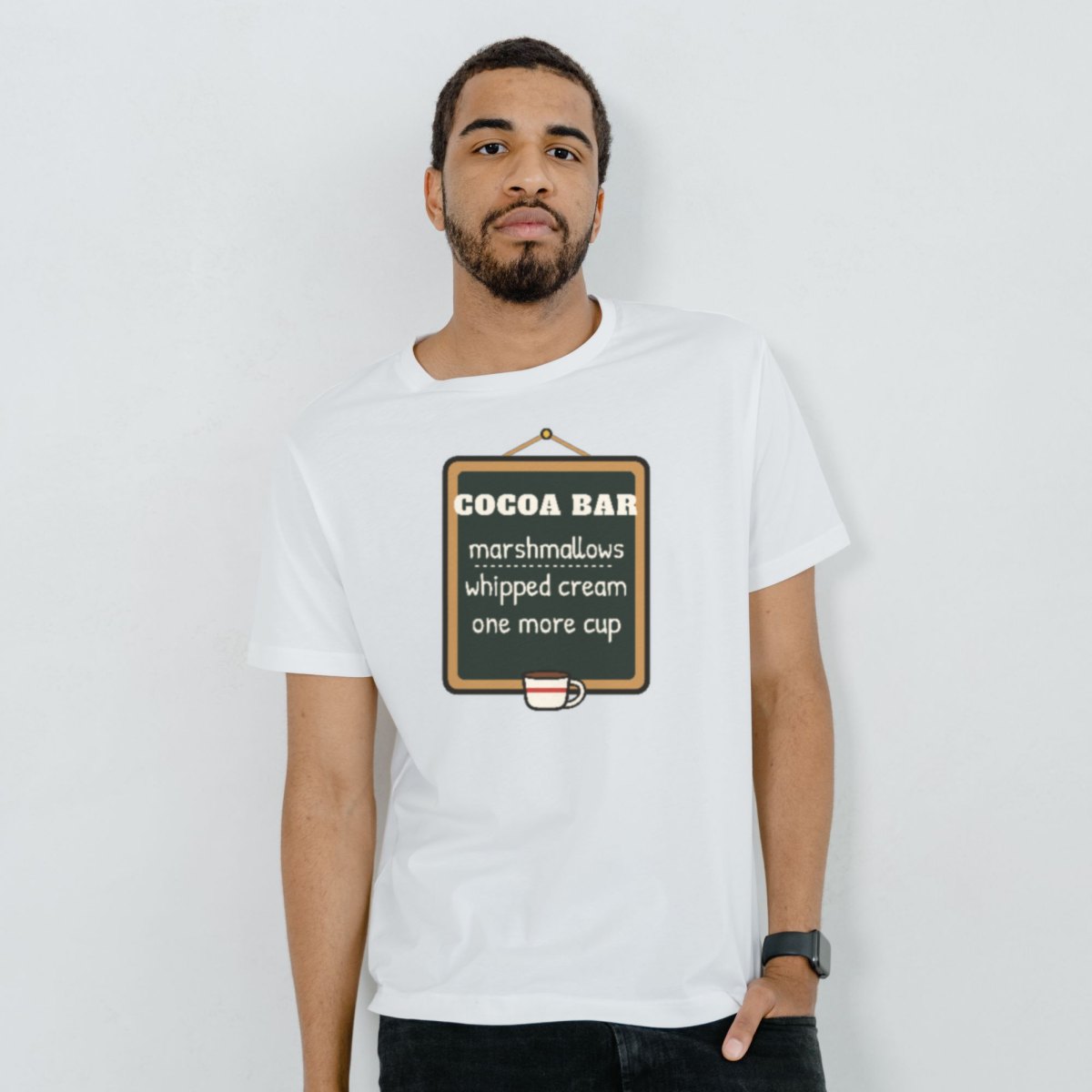 Cocoa Bar, Open Late Tee in white