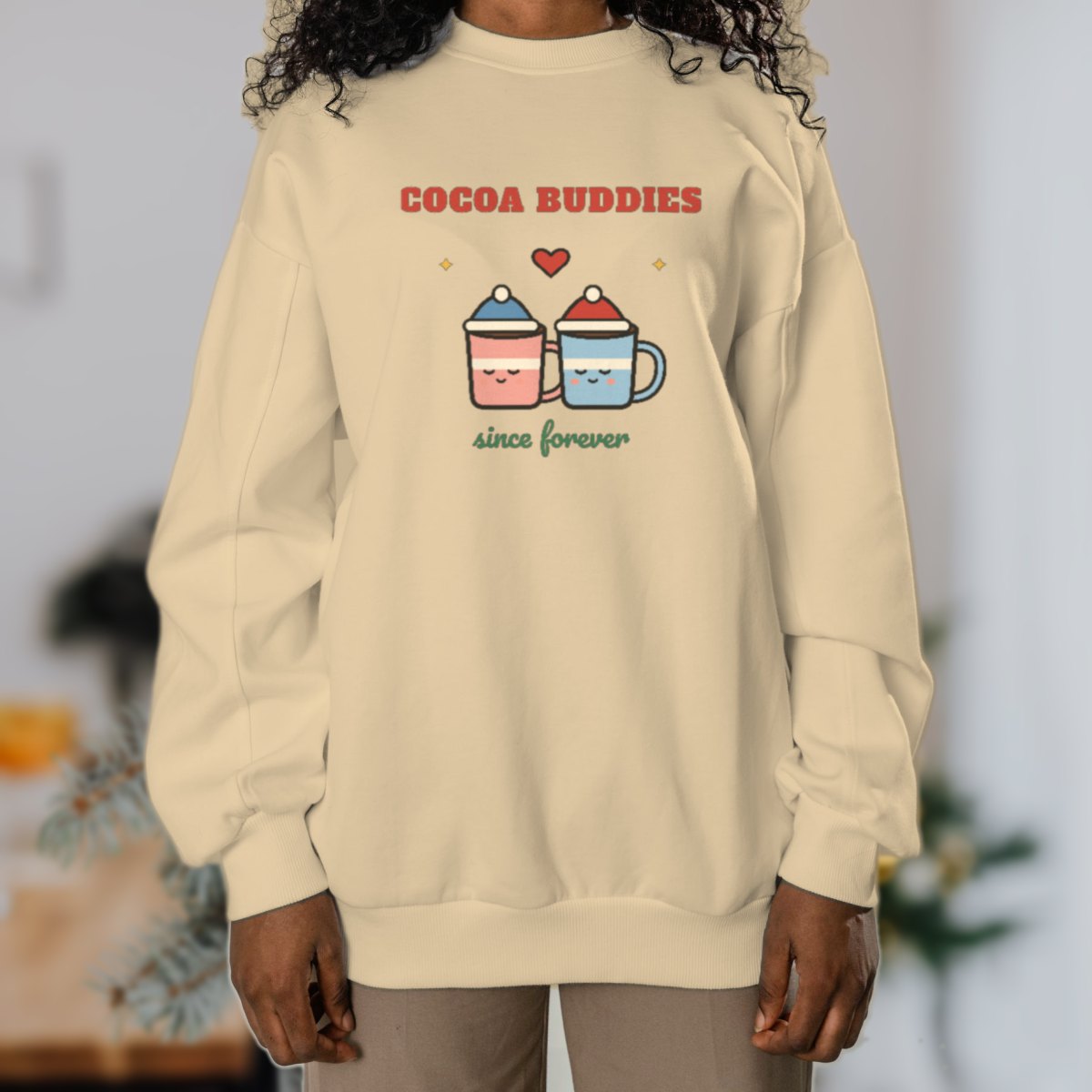 Cocoa Buddies Sweatshirt in sand