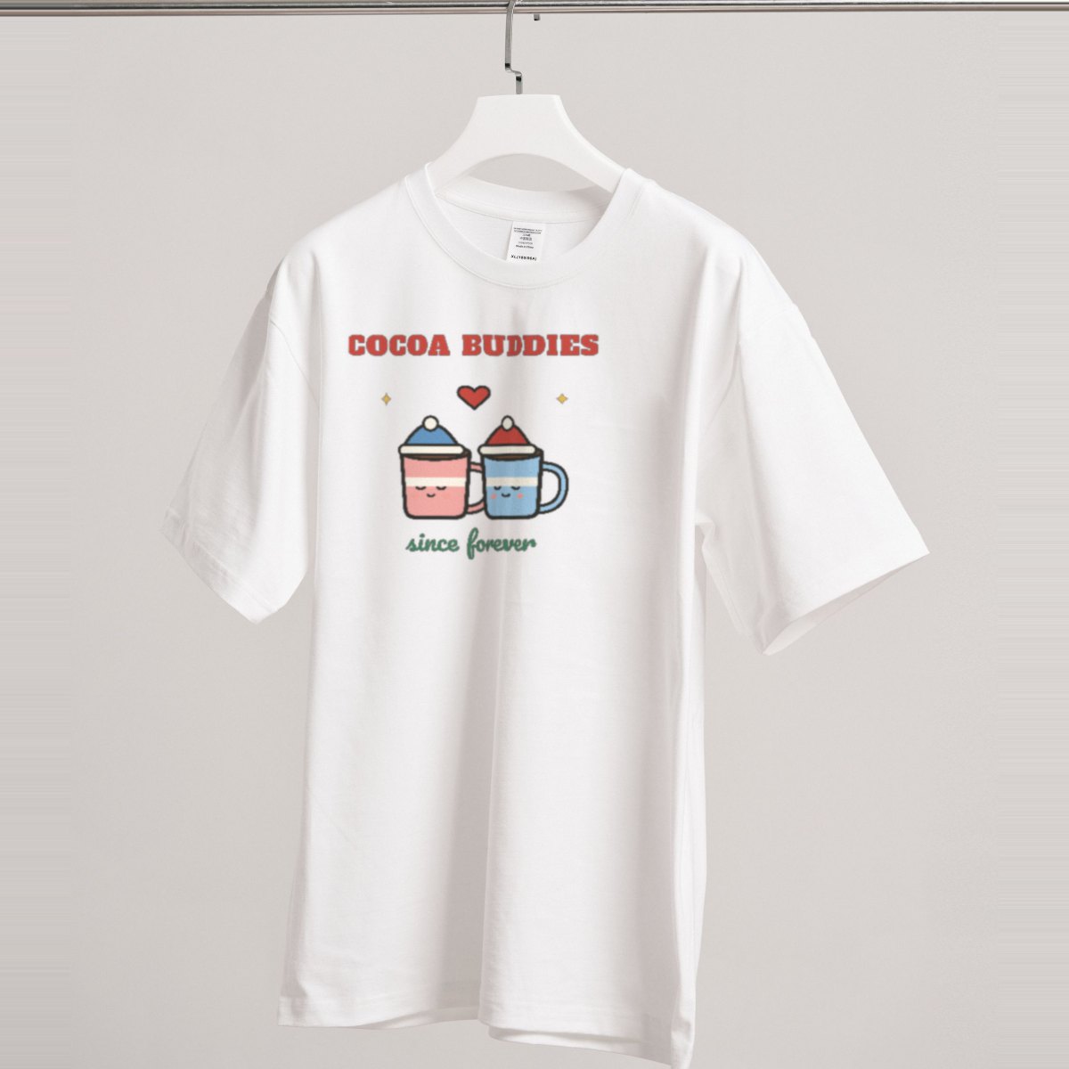 Cocoa Buddies Tee in white