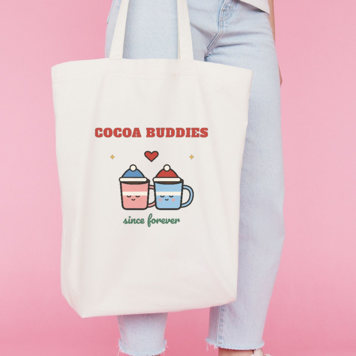 Cocoa Buddies Tote Bag in natural
