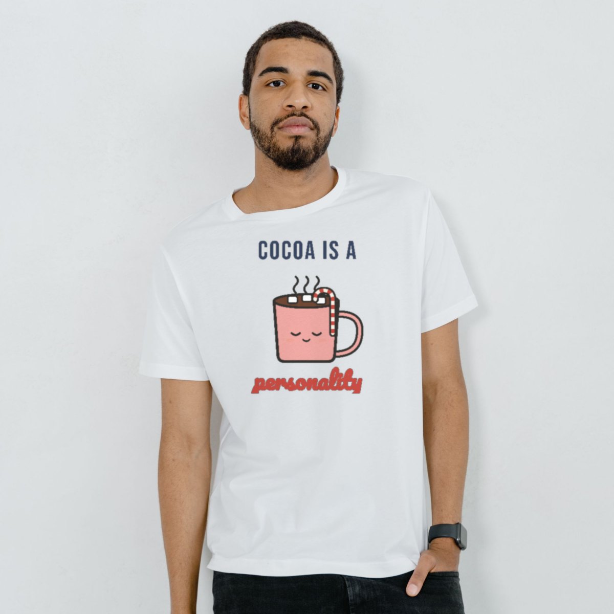 Cocoa Is a Personality Tee in white