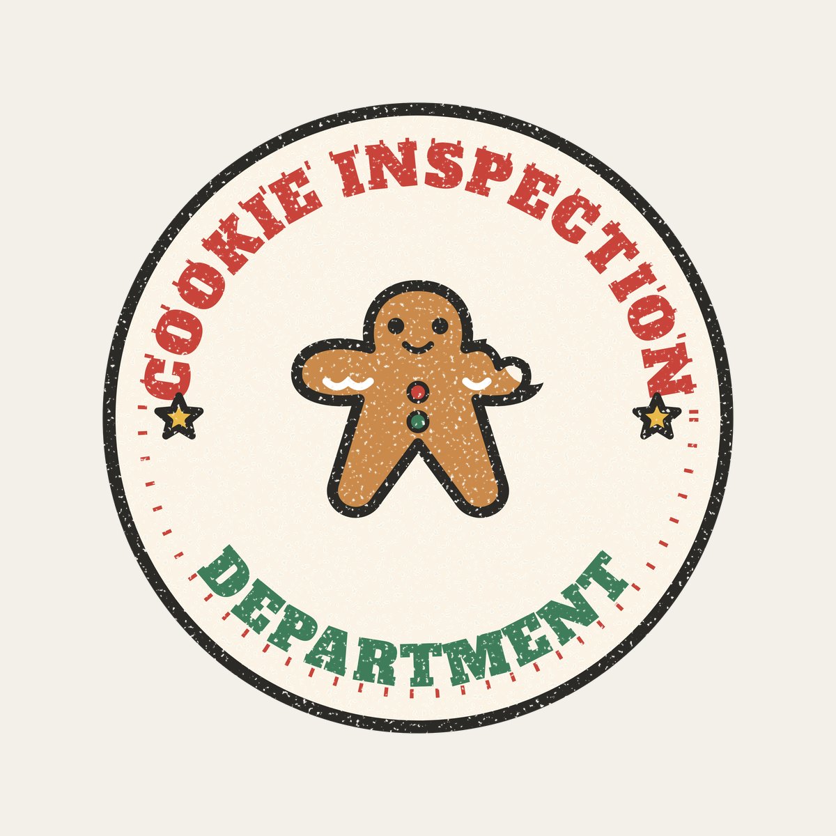 Cookie Inspection Department design, close up