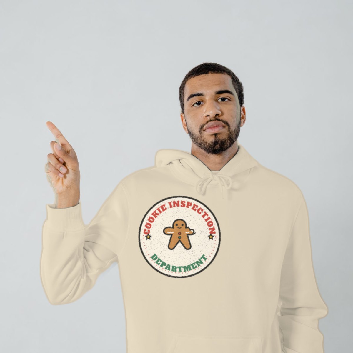 Cookie Inspection Department Hoodie in sand