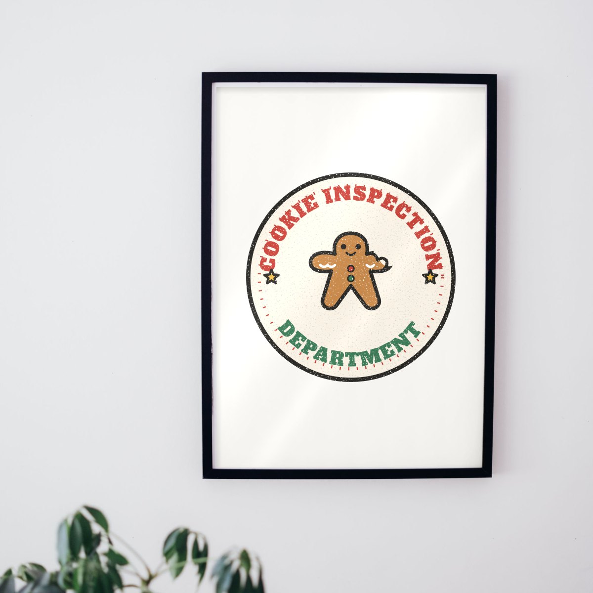 Cookie Inspection Department Art Print in matte white