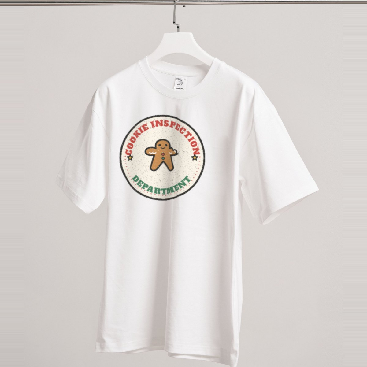 Cookie Inspection Department Tee in white