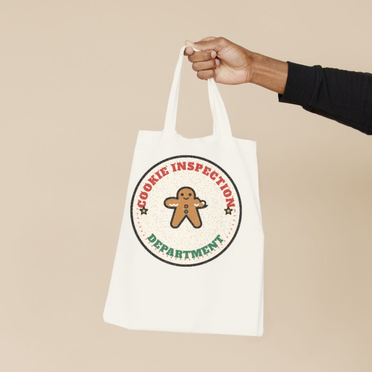 Cookie Inspection Department Tote Bag in natural