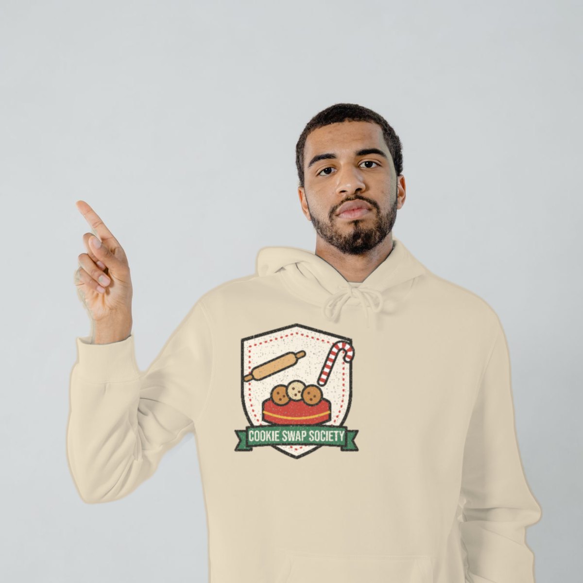 Cookie Swap Society Hoodie in sand