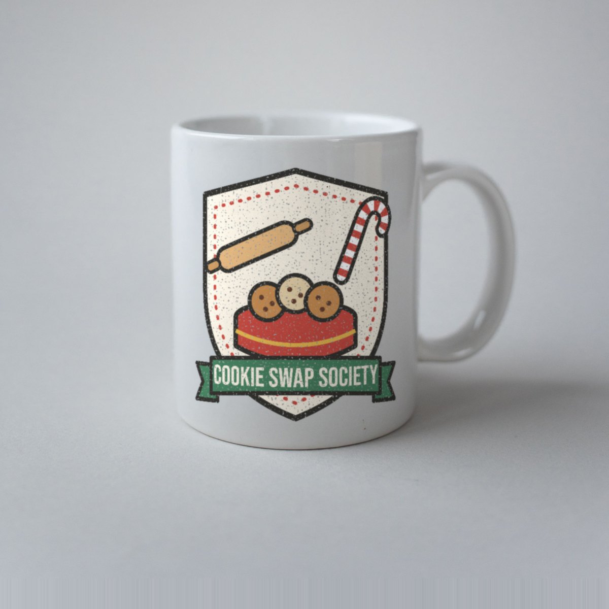 Cookie Swap Society Mug in white