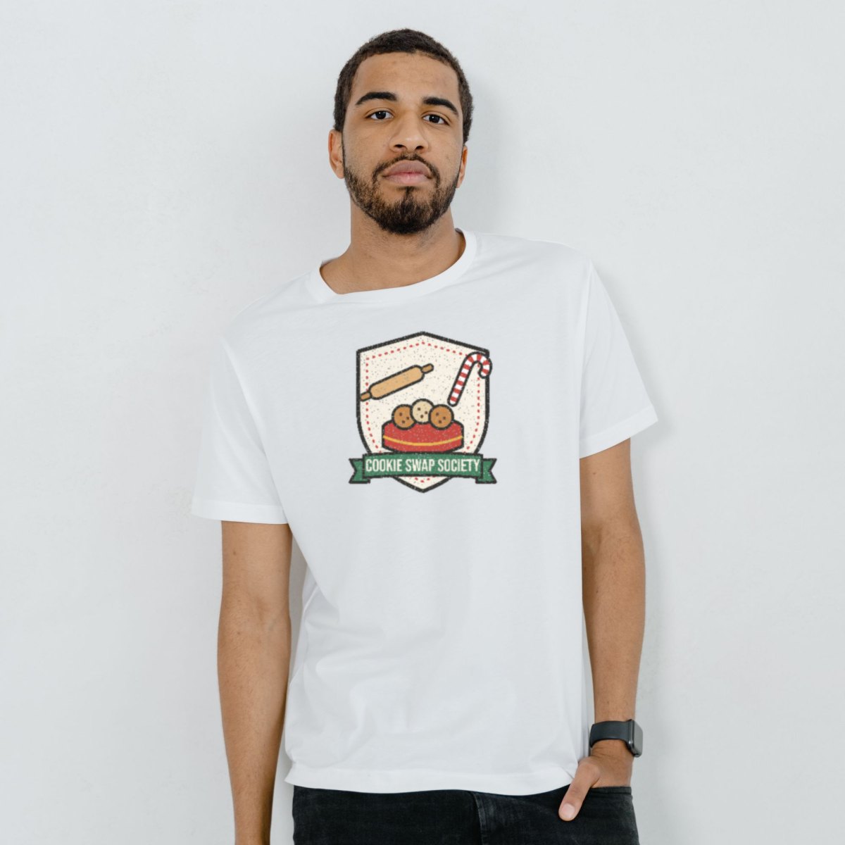 Cookie Swap Society Tee in white