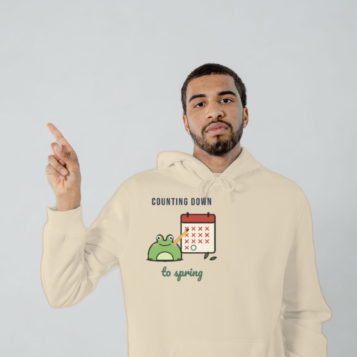 Counting Down to Spring Hoodie in sand
