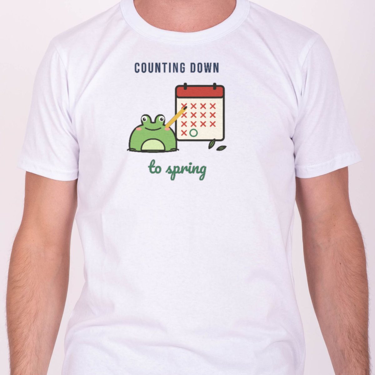 Counting Down to Spring Tee in white