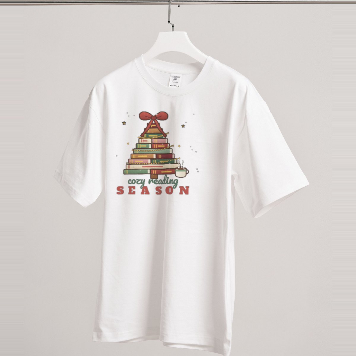 Cozy Reading Season Tee in white