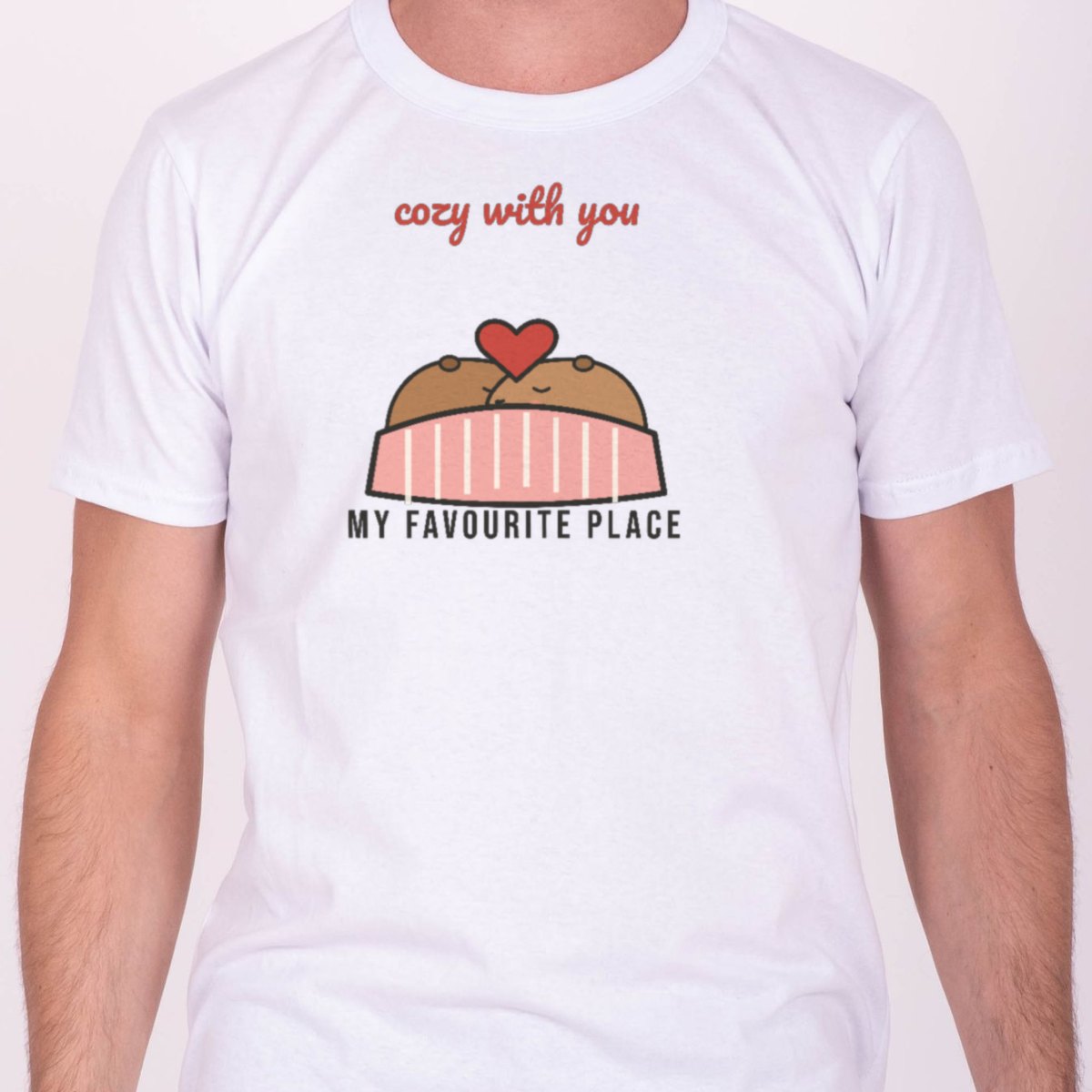 Cozy With You Tee in white