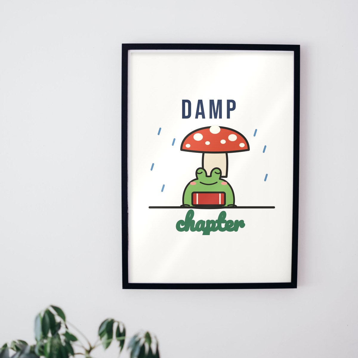 Damp Chapter Art Print in matte white