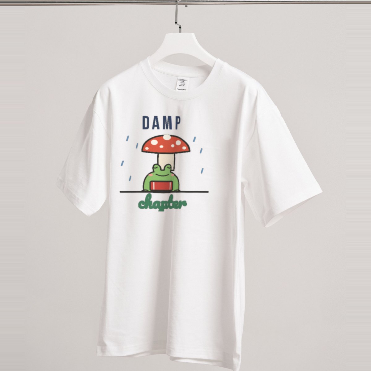 Damp Chapter Tee in white