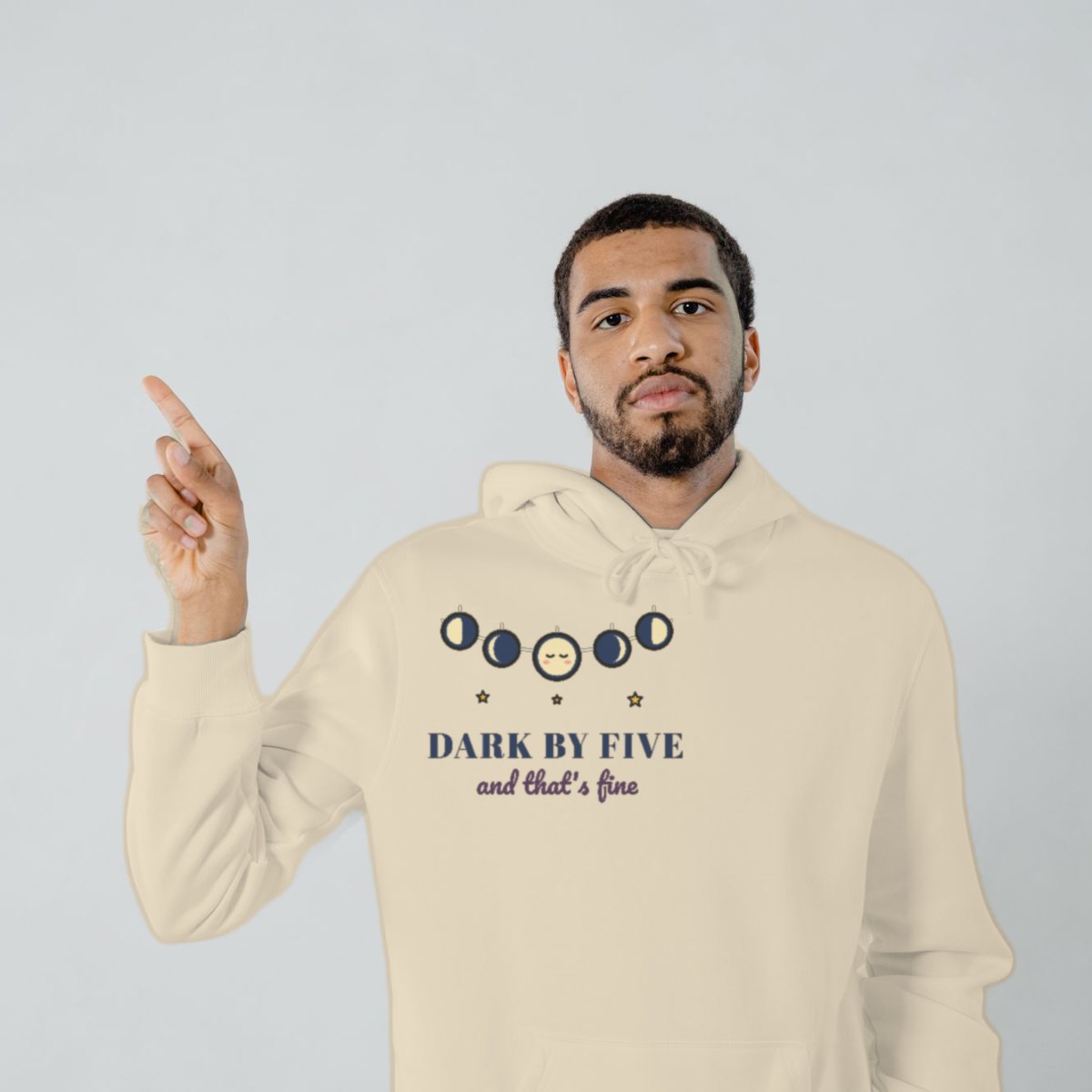 Dark by Five Hoodie in sand