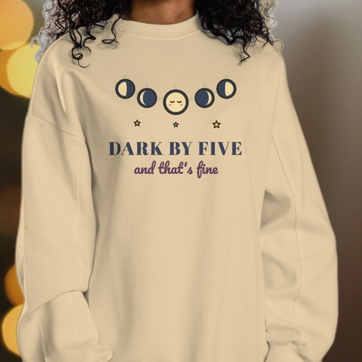 Dark by Five Sweatshirt in sand