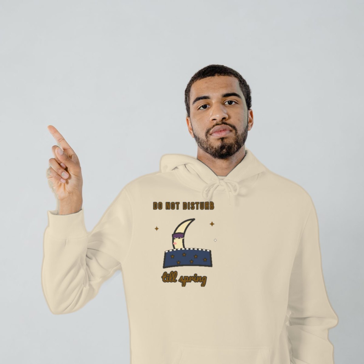 Do Not Disturb Till Spring Hoodie in sand