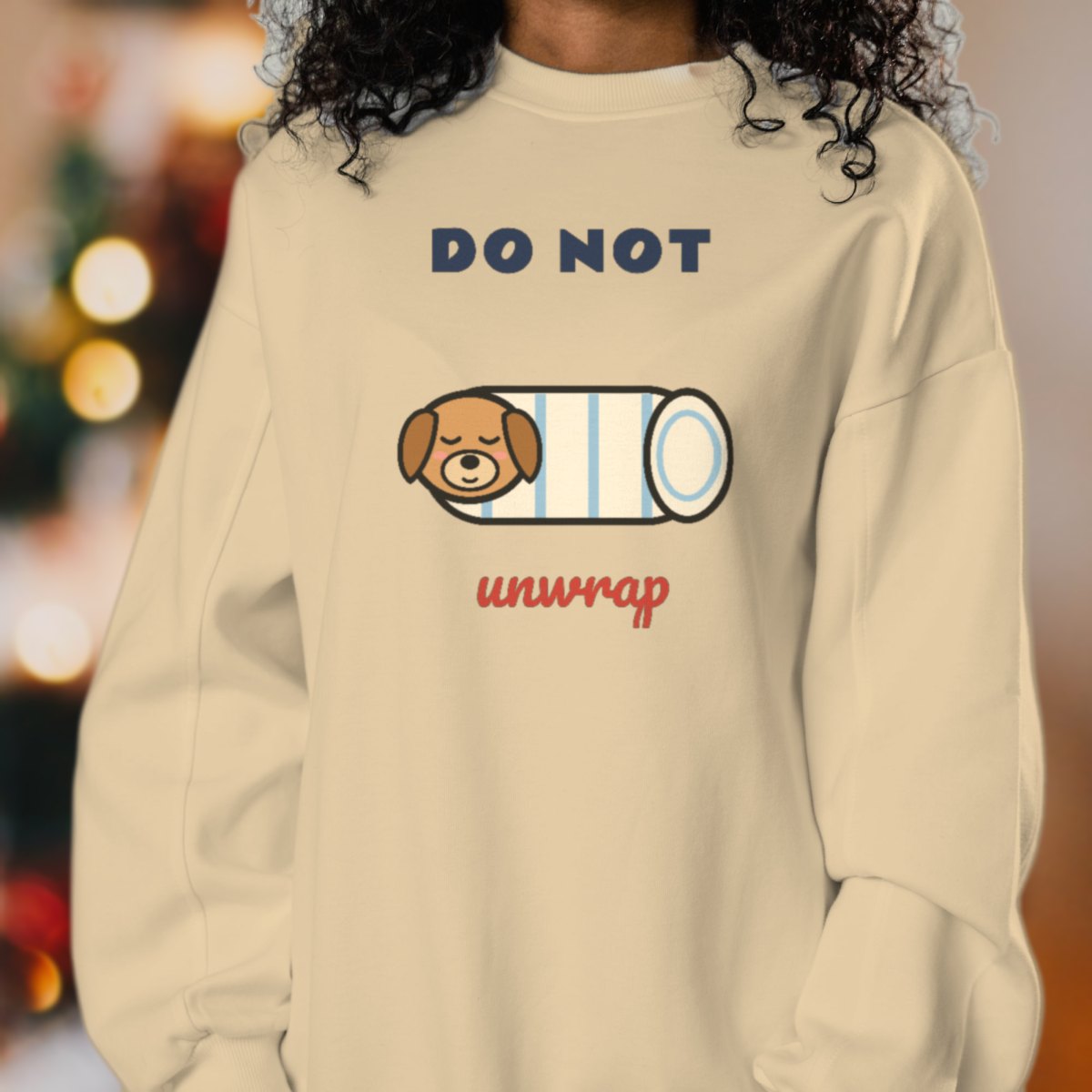 Do Not Unwrap Sweatshirt in sand