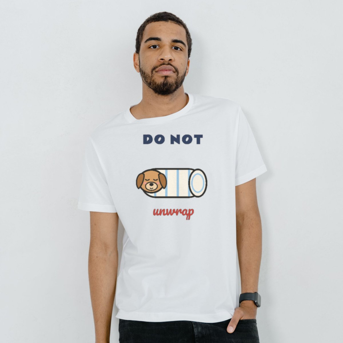 Do Not Unwrap Tee in white