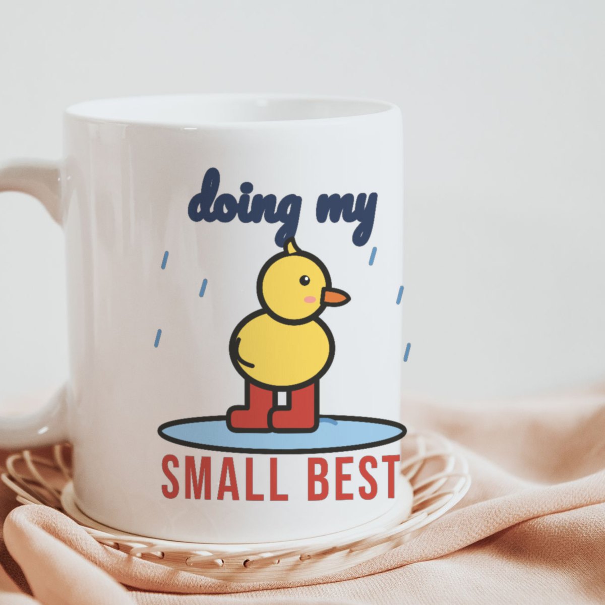 Doing My Small Best Mug in white