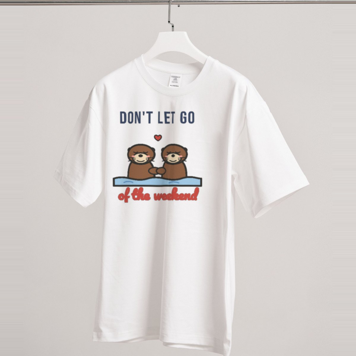Don't Let Go of the Weekend Tee in white