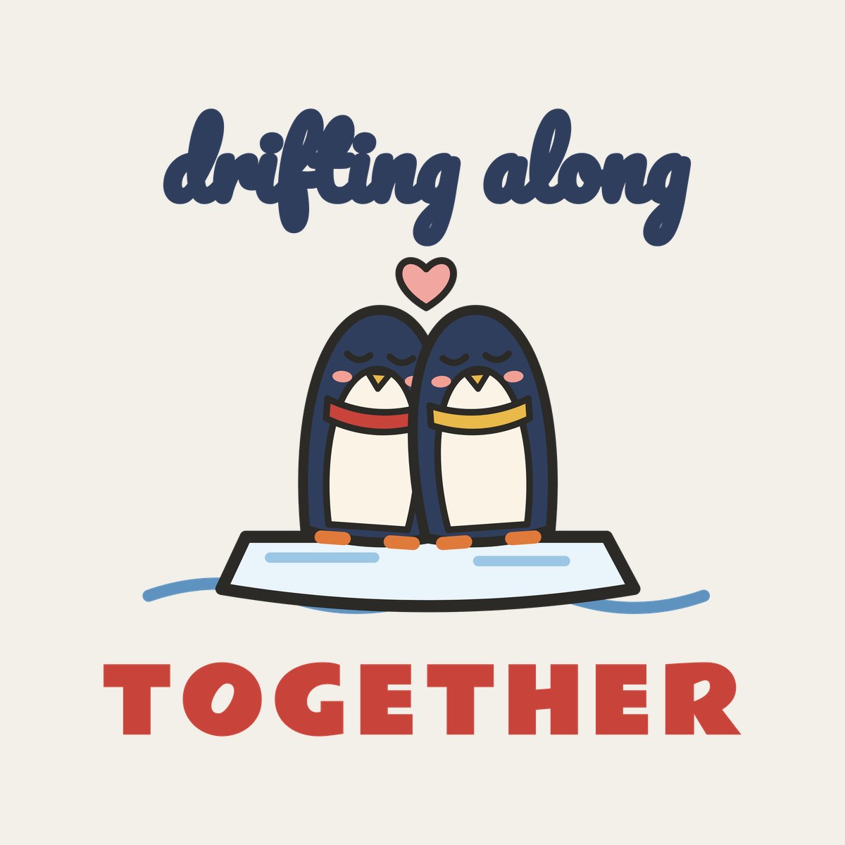 Drifting Along, Together design, close up