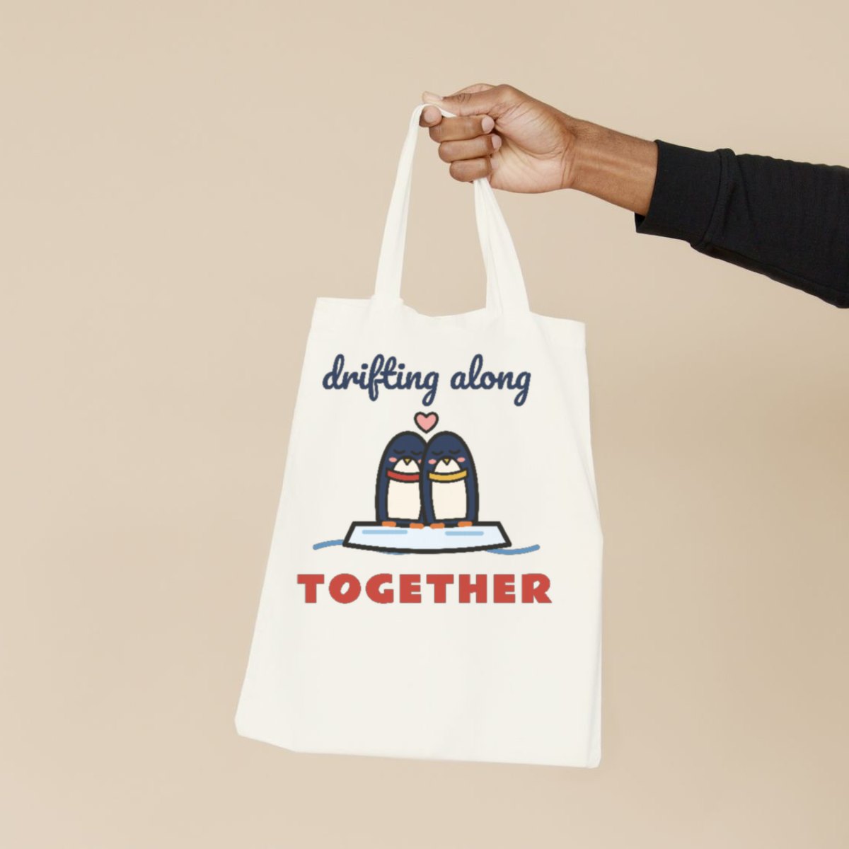 Drifting Along, Together Tote Bag in natural
