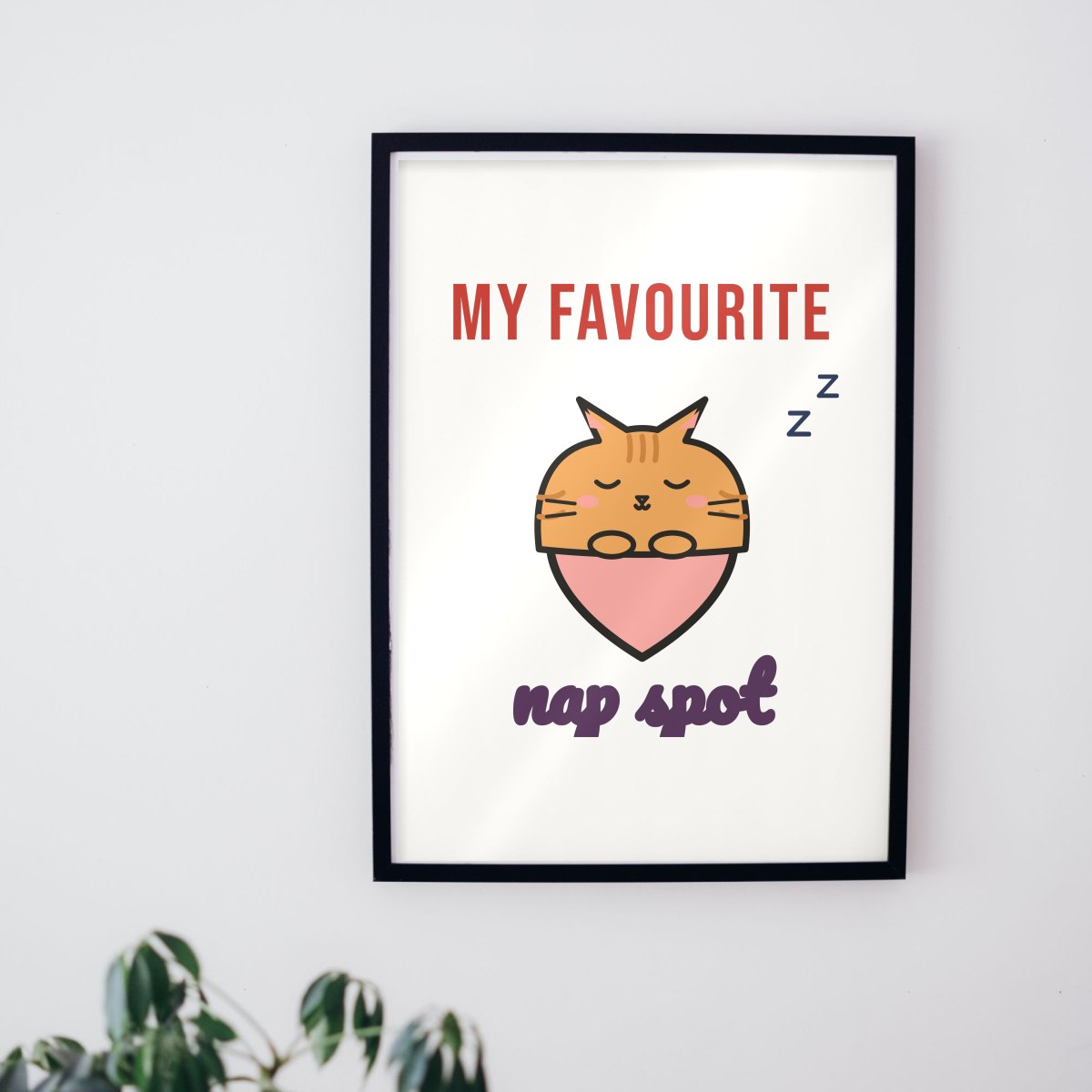 My Favourite Nap Spot Art Print, photo 2