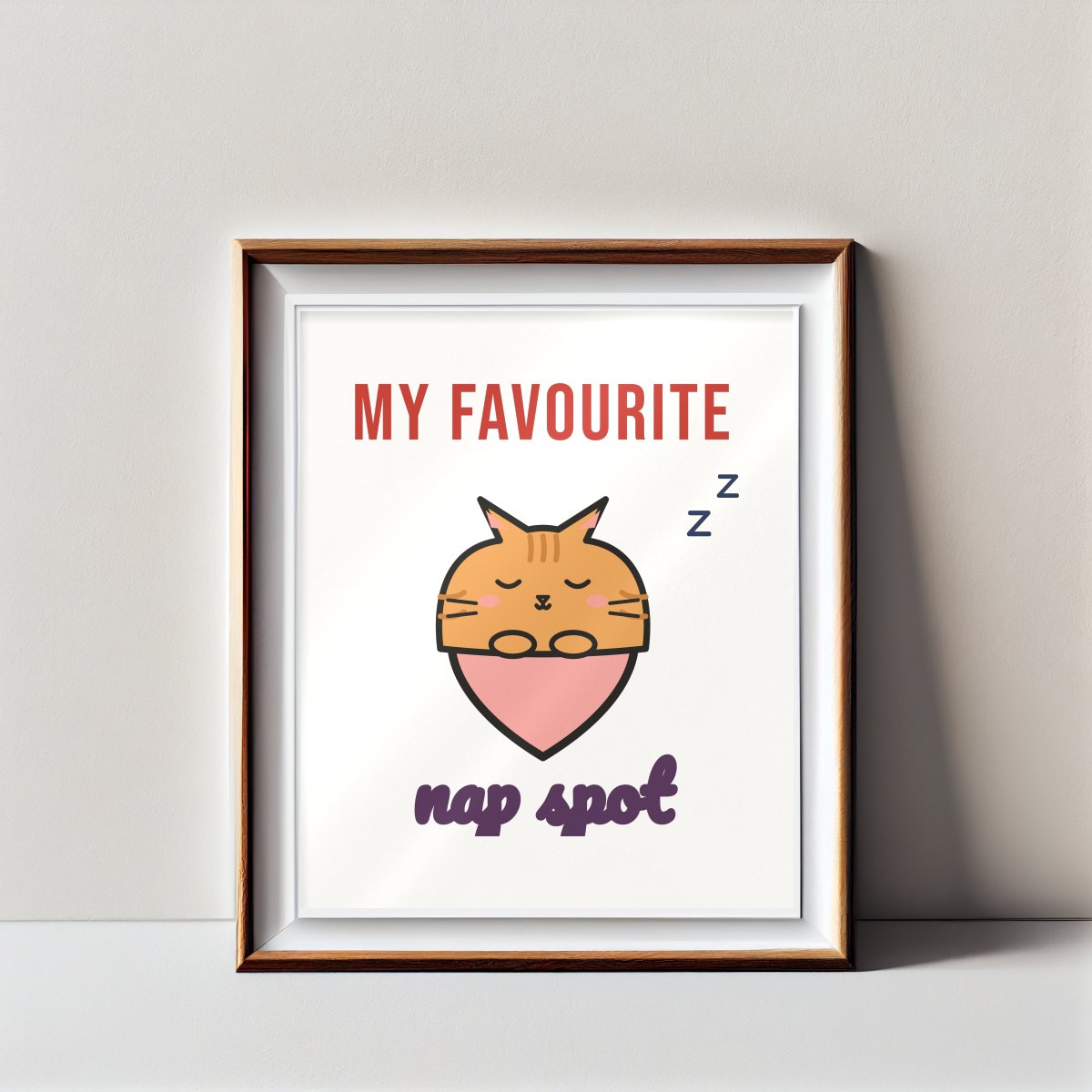 My Favourite Nap Spot Art Print, photo 3
