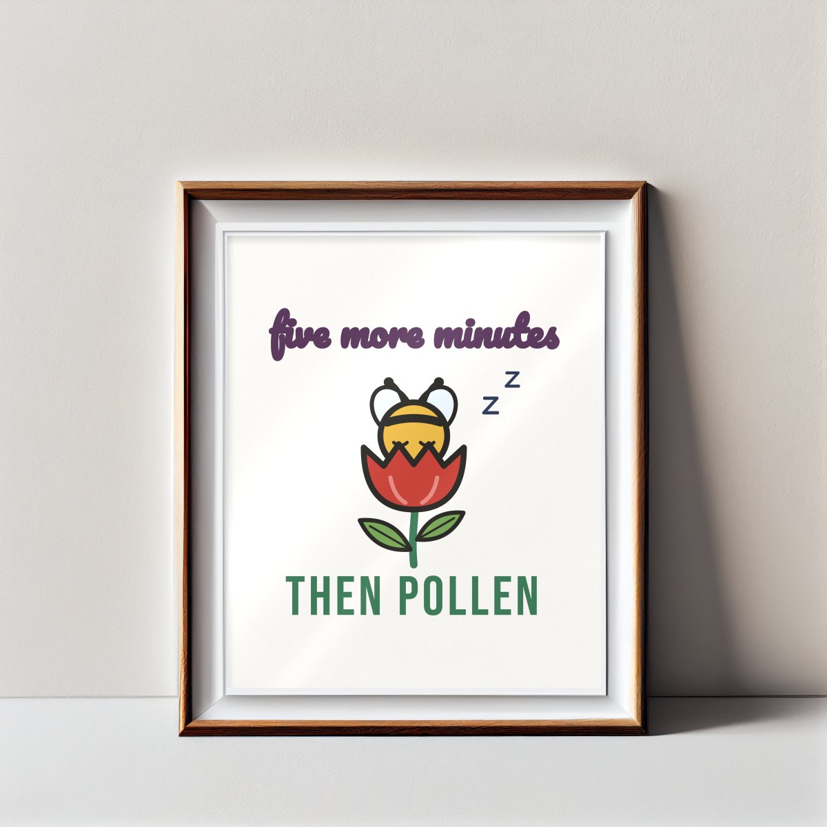 Five More Minutes, Then Pollen Art Print, photo 2