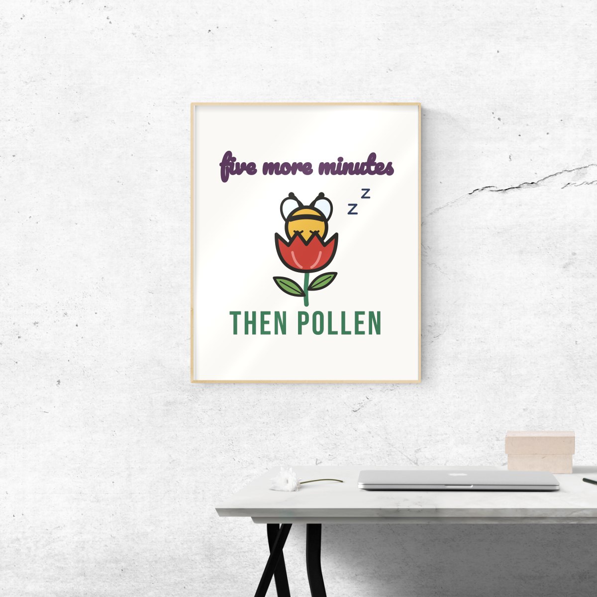 Five More Minutes, Then Pollen Art Print, photo 3