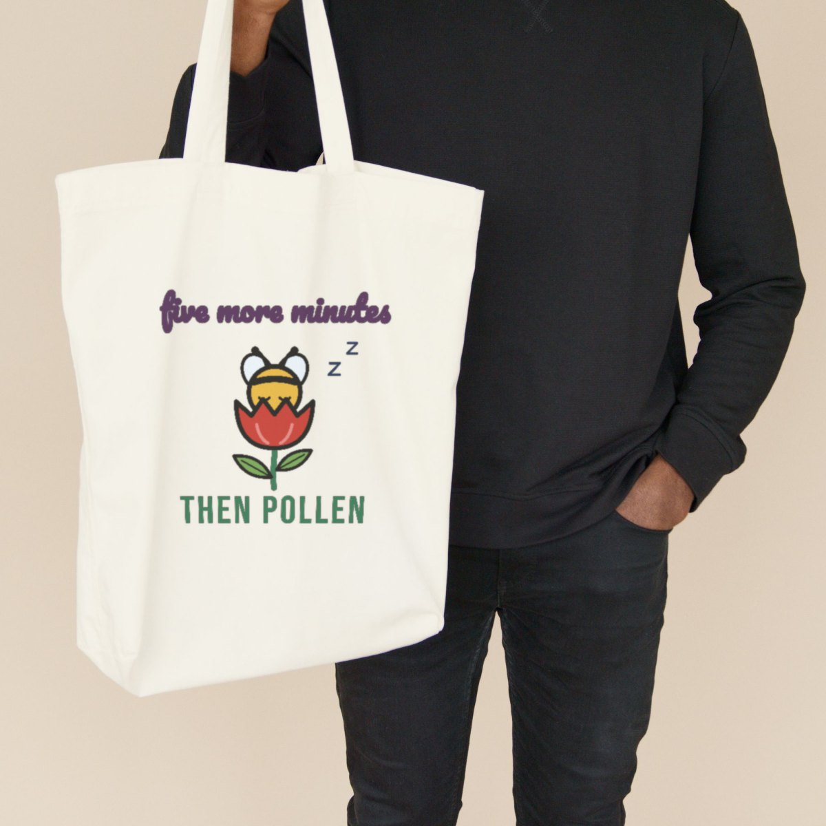 Five More Minutes, Then Pollen Tote Bag, photo 2
