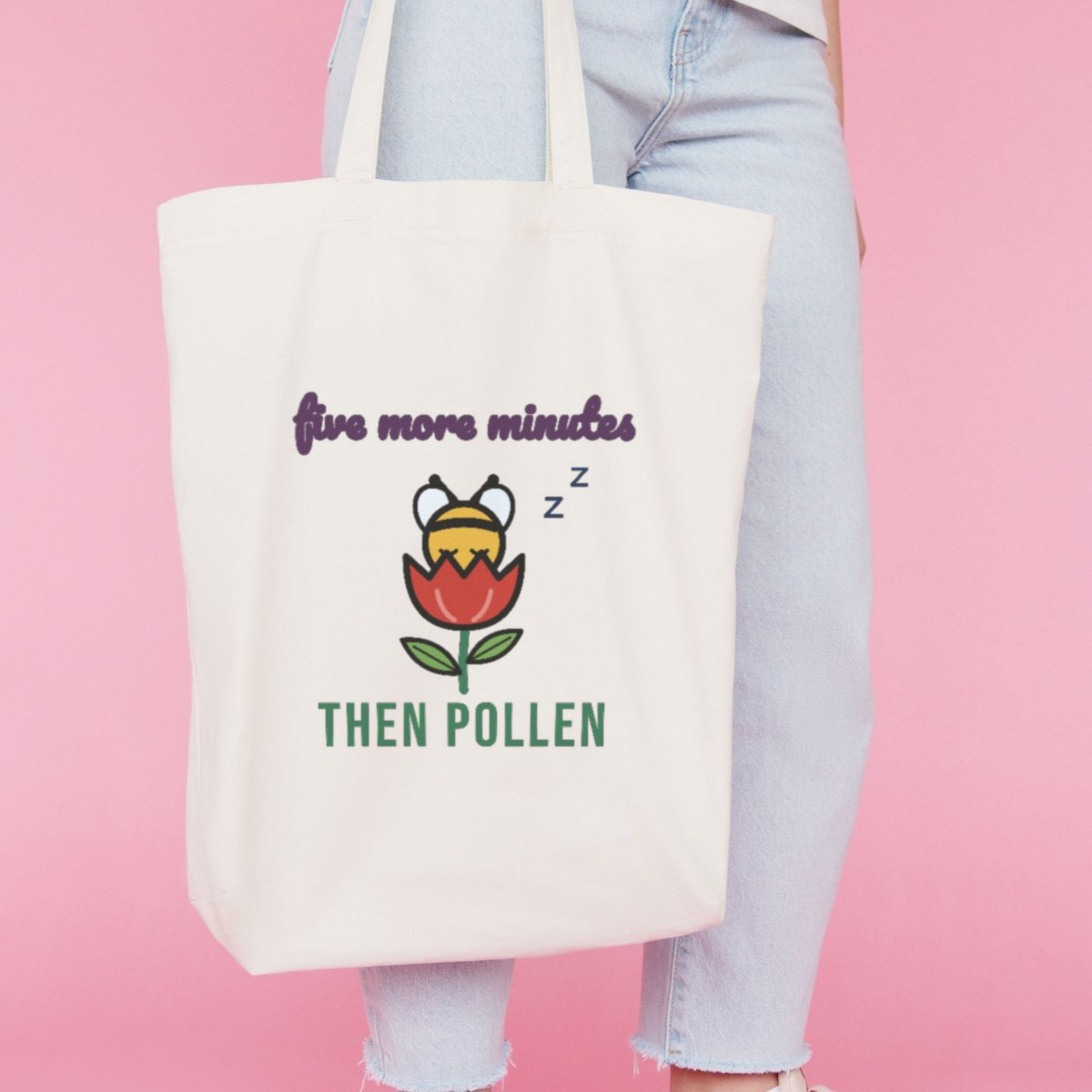 Five More Minutes, Then Pollen Tote Bag, photo 3