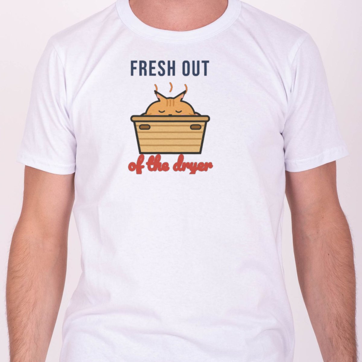 Fresh Out of the Dryer Tee in white